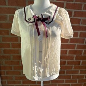 Axes Femme sheer button down